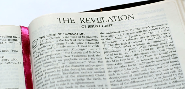 open bible, book of revelation